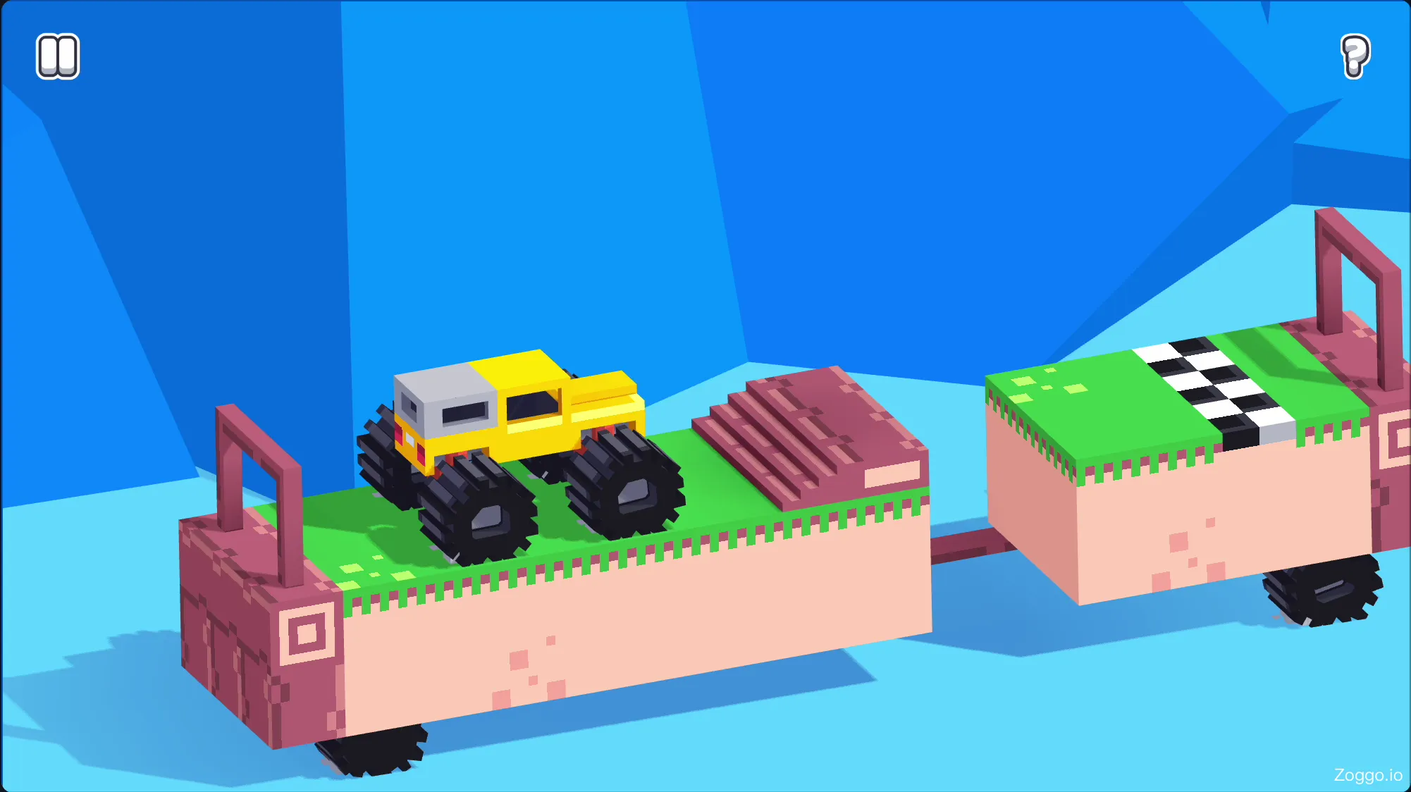 Mind-bending puzzle mechanics in Drive Mad where you control the terrain and multiple vehicles at once