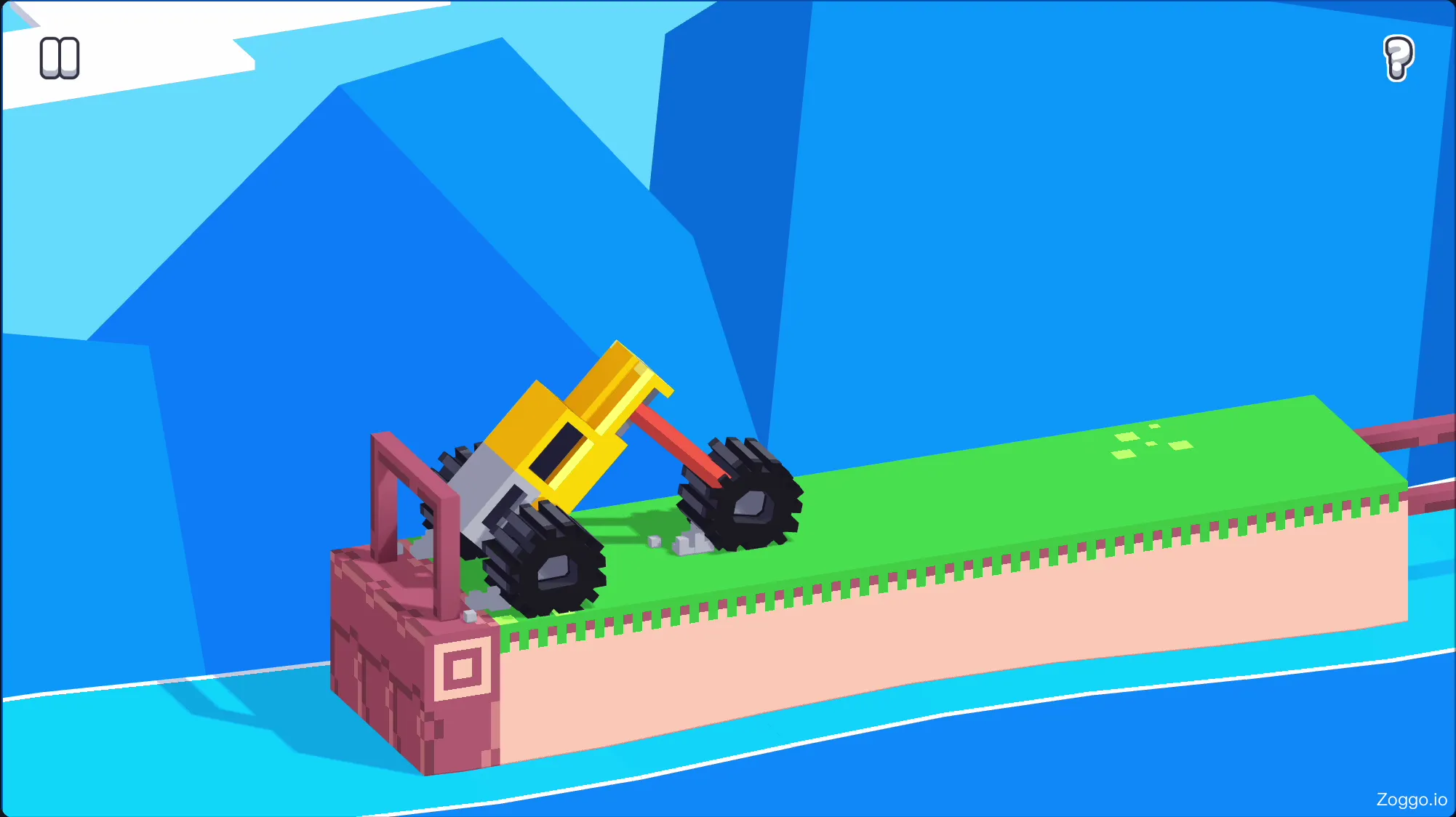 Pro tip: Using elegant balance and short taps to clear obstacles in Drive Mad Level 51