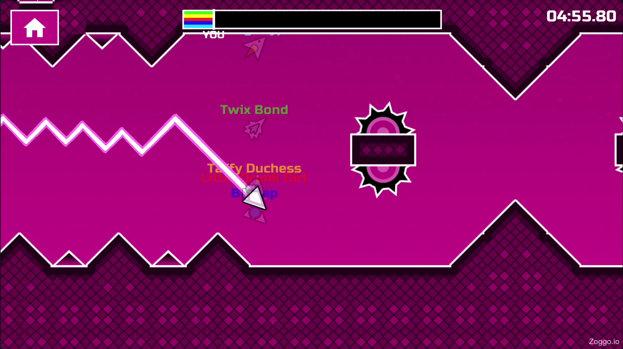 Competing against multiple opponents in Space Waves Race Mode