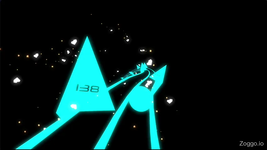 Tap Road gameplay showing the ball switching lanes rapidly to dodge neon obstacles on the road